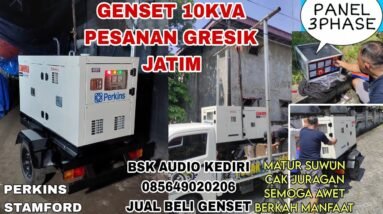 GENSET PERKINS 10KVA + KABEL & PANEL 3PHASE PESANAN GRESIK JATIM