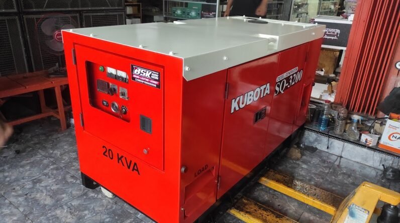GENSET SILENT BUILD UP JAPAN KUBOTA 20KVA  RENDAH