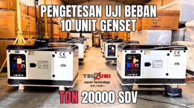 Pengetesan Uji Beban 10 Unit Genset Silent Tsuzumi TDN 20000 SDV | 0878.0104.0101