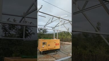 pemasangan ruang genset dari bajaringan